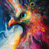 create custom vibrant animal abstract art with mid journey