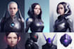 create 100 stunning ai generated images, logo, concept art and more