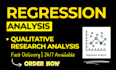 do regression and qualitative research analysis
