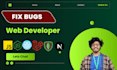 fix bugs, deploy mern, react, node, next js, PHP, laravel websites