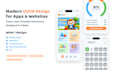 modern UI UX for mobile apps, websites, and saas dashboards