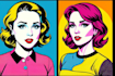 do comic pop art portrait