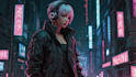 do a cyberpunk anime art