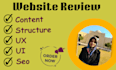 review your website or app give design advice and feedback