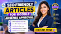 write 30 SEO articles and fix your adsense rejection for fast approval