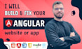 develop or fix your full stack angular nodejs web app
