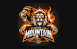do awesome mountain lion mascot logo with creative concepts