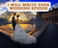 write you custom wedding vows or speeches