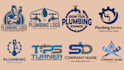 make professional unique plumber, plumbing logo design