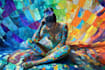 create magical abstract art, psychedelic, surrealism, cubism