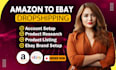 do amazon to ebay dropshipping, ebay product listing