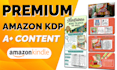 design premium amazon a plus content for amazon KDP book