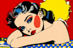 draw a retro pop art roy lichtenstein style