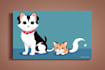 draw a cute disney style pet portrait