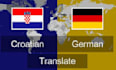 provide a perfect german to croatian translation