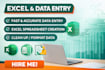 clean, format, merge, split excel data
