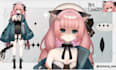 draw and rig 2d vtuber model live2d model character design anime 2d vtuber