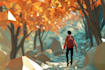 do polygonal art low poly illustration