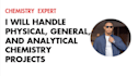 handle physical, general and analytical chemistry