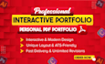 design professional interactive portfolio on PDF