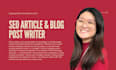 write SEO articles and web content to increase traffic