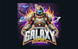 amazing professional galaxy mascot logo custom design