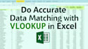 do accurate data matching with vlookup in excel