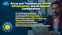 set up, troubleshoot sdwan infrastructure, and do network configurations
