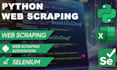 do web scraping and web scraping automation using python