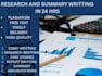 assist with article summary and research writing