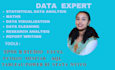 do statistical data analysis and visualizations in spss,python,excel,r,tableau
