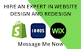setup ionos website design and redesign, square and shrine theme for your store