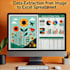 extract data from images and videos into excel spreadsheets