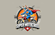 create a bold and dynamic super motocross mascot logo design