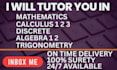 be your math calculus linear algebra discrete math statistics probability tutor