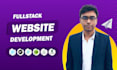 do website development as full stack web developer, front end developer