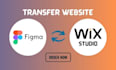 transfer design figma to wix and wix studio, redesign wix studio website design