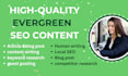 write high quality evergreen seo article innovation on any content
