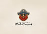 design awesome captain pub crawl logo