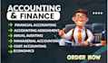 do accounting and finance tasks, projects, reports and courses