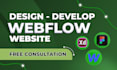design, develop, and revamp webflow website, figma to webflow landing page
