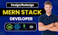 be your mern developer with react and nodejs