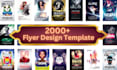 2000 premium flyer design templates fully editable
