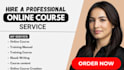 create online course, course outline, training manual, ebook online course