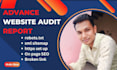do advance website audit report, competitor analysis website