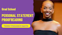 proofread your personal statement CV for graduate school applications as a cprw