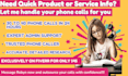 make research phone calls to find products or service info