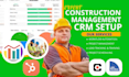 setup construction management crm hubspot procore coconstruct jobnimbus jobber