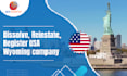 dissolve, reinstate, register USA llc wyoming, new mexico