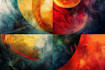 create abstract geometric digital art